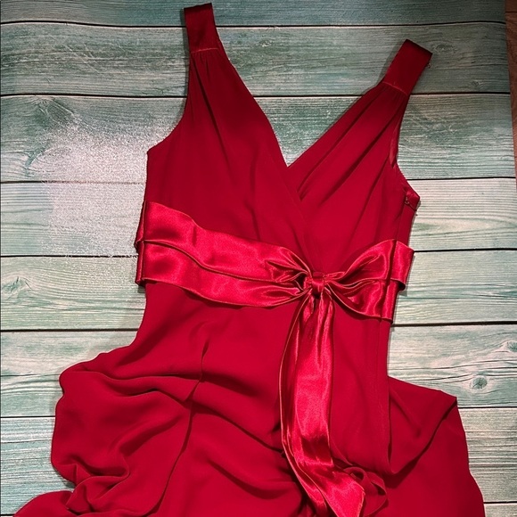 Jones Wear Dresses & Skirts - Jones Wear Burgundy High Low Dress